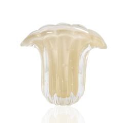 Vaso Cristal Murano Hallein Champagne vaso leque cristais Labone- Compre online na Thoulouse 