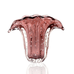 Vaso Cristal Murano Hallein New Rubi