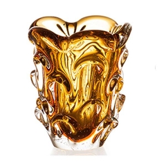 Vaso Murano com bolhas Âmbar - Thoulouse Home Décor 