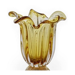 Vaso Murano Tulipa Âmbar - Thoulouse Home Décor 