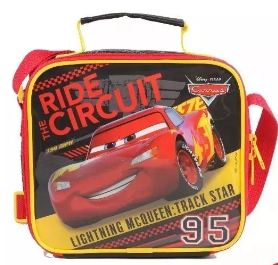 Mochila Carros Mcqueen + Lancheira Térmica - 40x30x15 cm na