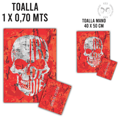 Toallon y Toalla de Mano - Try or Die Skull