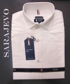 Camisa fantasía a tono Oxford Polo Club Art. Positano- Cod. Int. Modica/ C: White