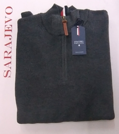 Sweater medio cierre Oxford Polo Club Art. Thierry- C: Black
