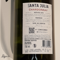 Santa Julia Chardonnay 750cc Varietales - Familia Zuccardi - comprar online