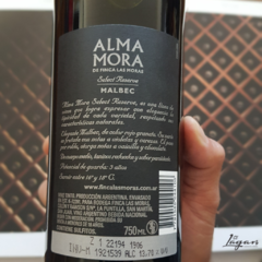 Alma Mora Barrel Select Malbec 750cc Finca las moras Wine - comprar online