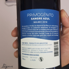 Patritti Primogenito Sangre Azul Malbec 750cc - comprar online