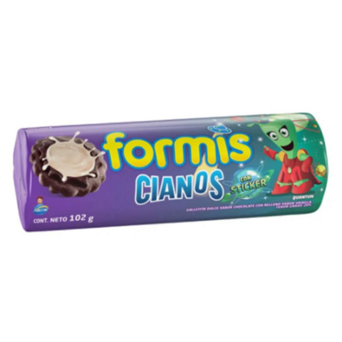 Galletitas Formis 102 gr Chocolate con Vainilla