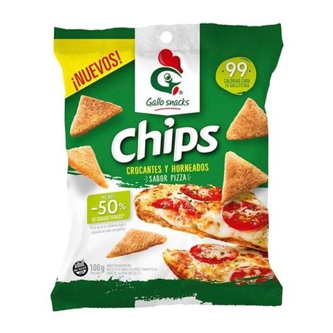 Snacks Chips Gallo 100 gr sin TACC Pizza
