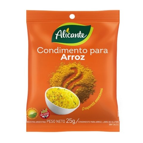 Condimento Arroz Alicante 25 gr Sin TACC