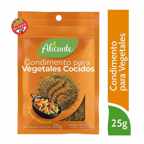 Condimento Vegetales Alicante 25 g Sin TACC