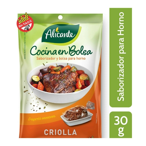 Bolsa Horno Alicante 30 gr Criolla Sin TACC