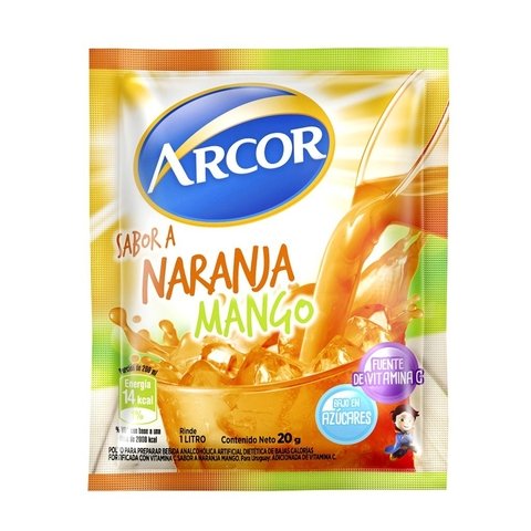 Jugo Polvo Arcor 20 gr Naranja/Mango