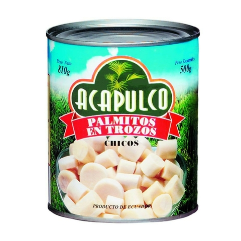 Palmitos en Trozos Acapulco 800/500 gr Chicos