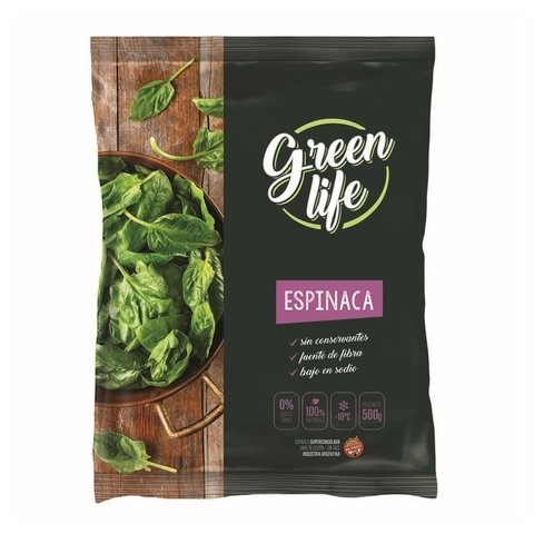 Espinaca Green Life 500 gr Supercongelada