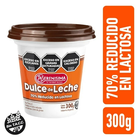 Dulce de Leche La Serenisima 300 gr Reducido en Lactosa