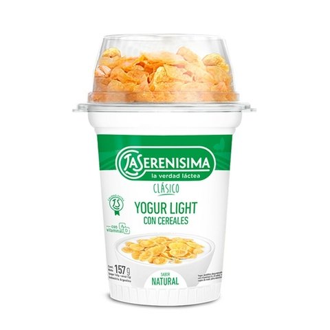 Yogur Clasico Descremado La Serenisima 157 gr +V Con Cereales