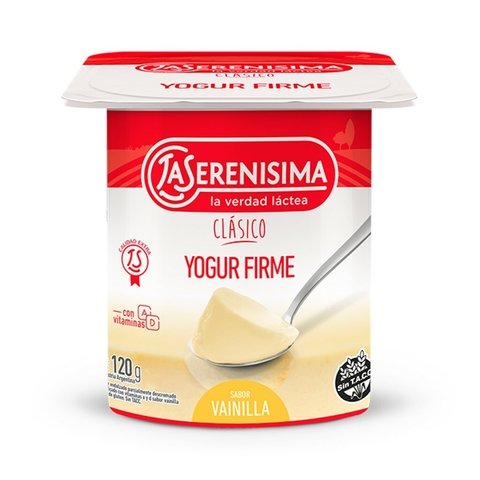 Yogur Clasico La Serenisima 120 gr +V Firme Vainilla