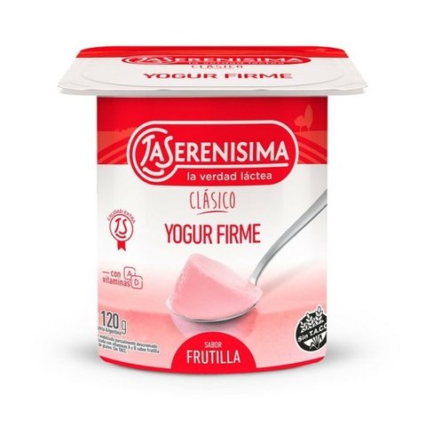 Yogur Clasico La Serenisima 120 gr +V Firme Frutilla