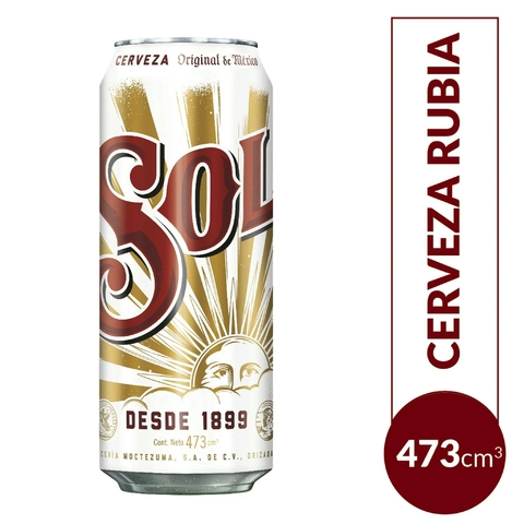 Cerveza Sol 473 cm3