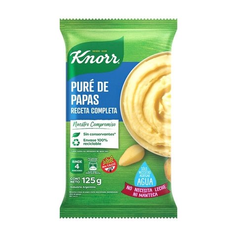 Pure Papas Knorr 125 gr sin TACC