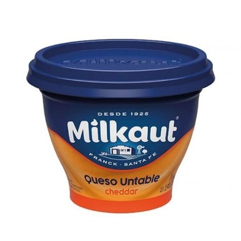 Queso Untable Milkaut 190 gr Cheddar