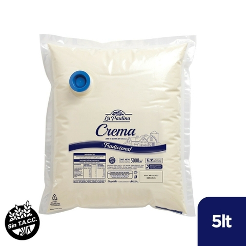 Crema de Leche La Paulina 5 kg Pouch