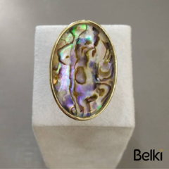 Anel Abalone Oval