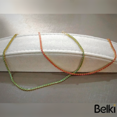 Choker Zirconias  Coloridas