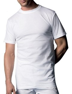 Camiseta Interlock Puro algodón Cuello Redondo Manga Corta - HABANNO 504