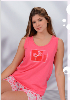 Pijama musculosa estampilla - NINA 810 - comprar online