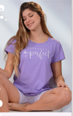 Pijama manga corta “Imperfect” - NINA 801 - comprar online