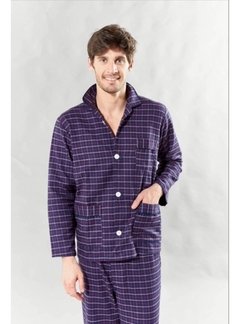 Pijama tipo camisero con frisa - PRIMUS 200