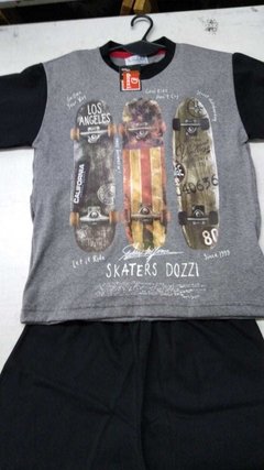 Pijama de algodón de niños "Skate" - DOZZI 902