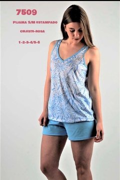 Pijama sin manga estampado - NORALE 7509