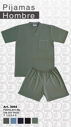 Pijama de algodón manga corta - DOZZI 3004