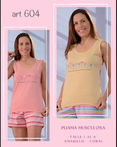 Pijama con musculosa Florcitas - NINA 604