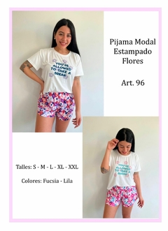 Pijama manga corta con short estampado - GISELLE 96