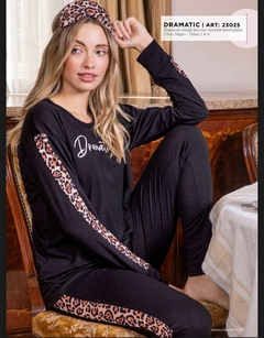 Pijama de modal liso "Dramatic" - BIANCA SECRETA 23025