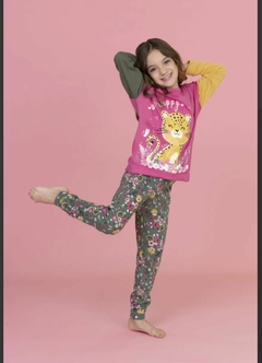 Pijama de algodón "Be happy" - SO PINK 11658