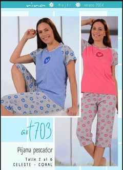Pijama pascador corazones - NINA 703