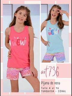 Pijama de nena "WOW" de algodon - NINA 740