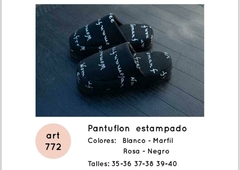 Pantuflon estampado - POEMA 772