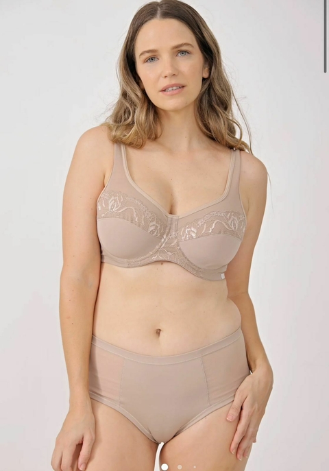 Soutien reductor con aro de lycra y encaje - DEVILLE 341