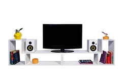 Combo Racks Tv L Blanco - tienda online