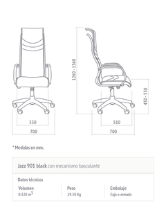 SILLA JAZZ BLACK 901 - Dose Design