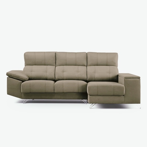 Valencia 3 + chaise longue (Tapizado Elementos Hierro)