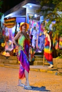Macacão Shanti Tiedye Arco Iris - Vibrações Positivas Tie Dye