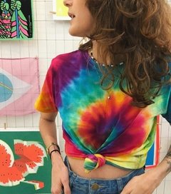 Camiseta Tiedye Arco Íris Espiral - comprar online