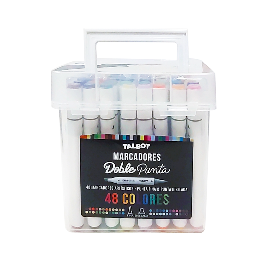 Marcadores Sketch Profesionales Deli X48 Colores Doble Punta